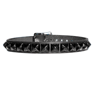 1-Row Black Pyramid Collar