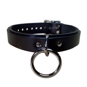 Bondage Collar - Loop and Ring