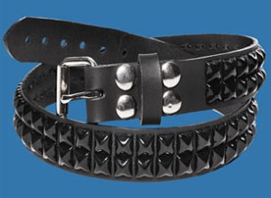 2-Row Black Pyramid Belt