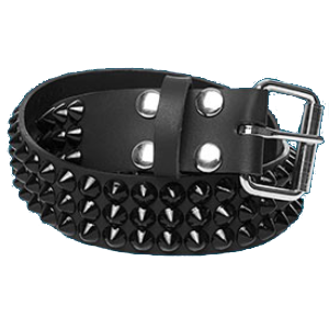3-Row Black Cone Belt