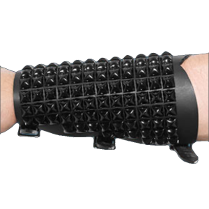 Black Pyramid Studded Arm Gauntlet