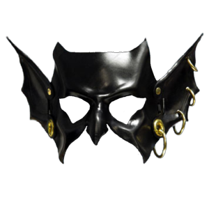 Goblin Hand-Made Leather Mask - Black