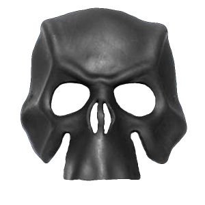 Black Handcrafted Leather Skull Mask