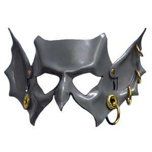 Goblin Hand-Made Leather Mask - Grey