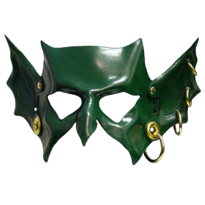 Goblin Hand-Made Leather Mask - Green