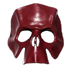 Oxblood Handcrafted Leather Skull Mask