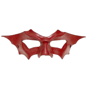 Handcrafted Bat Winged Mask - Oxblood