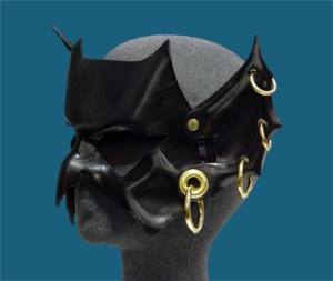 Black Goblin Hand-Made Leather Mask